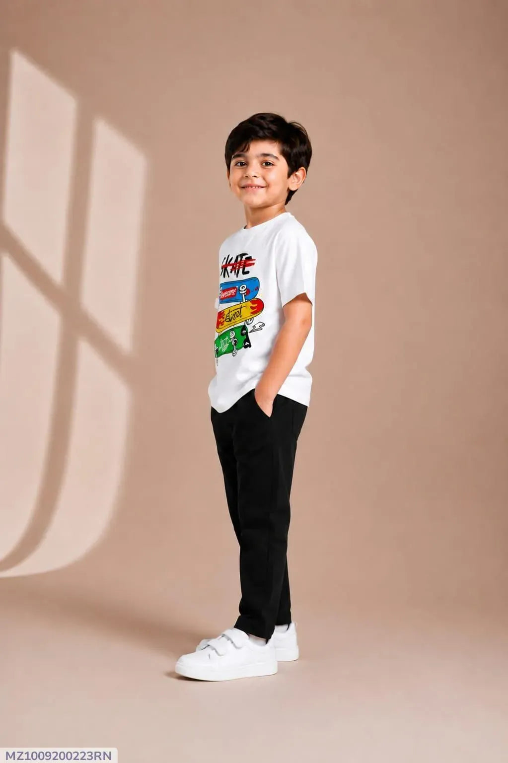 Kids Summer Outfit Printed Track Suit