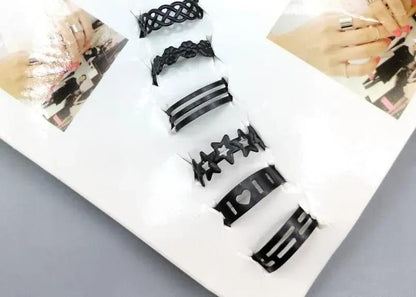 Black Ring Set