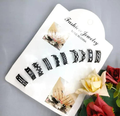 Black Ring Set