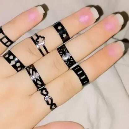 Black Ring Set