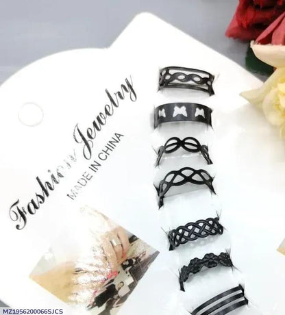 Black Ring Set