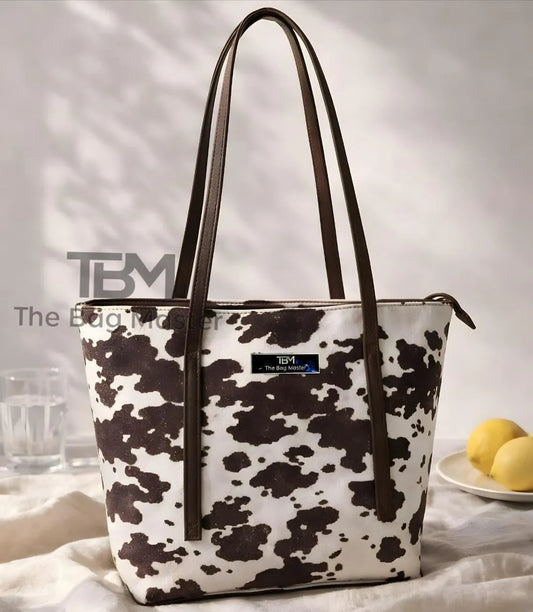 Cowshock Rexine Top Handle Bag for Girls