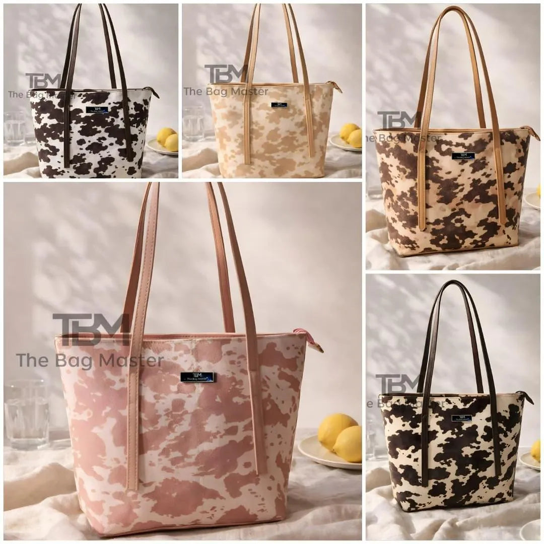 Cowshock Rexine Top Handle Bag for Girls