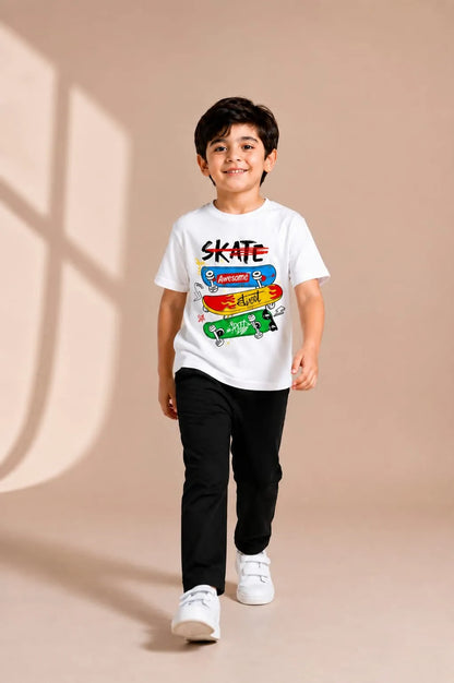 Kids Summer Outfit Printed Track Suit