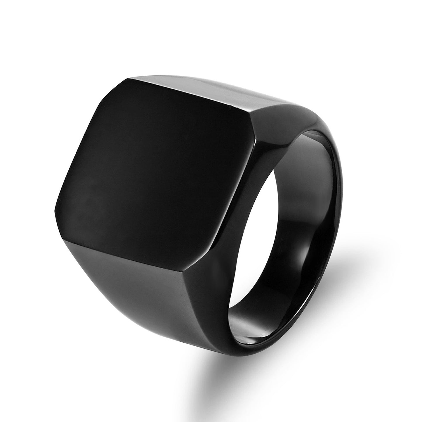 Men Steel Square Ring