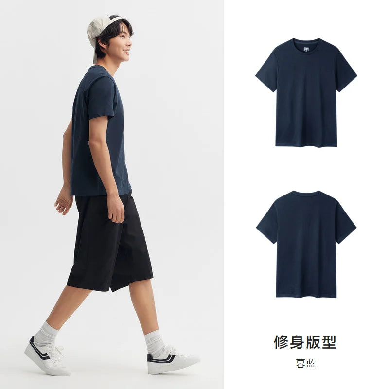 Short Sleeve Men T-Shirt Cotton
