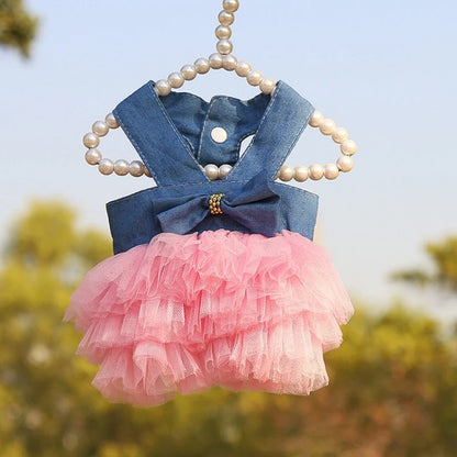 Dog Summer Dress Cat Lace Skirt Pet Clothing