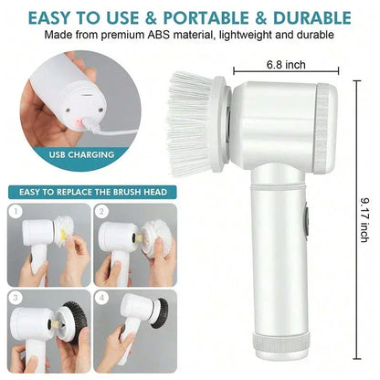 5 in1 Electric Spin Scrubber