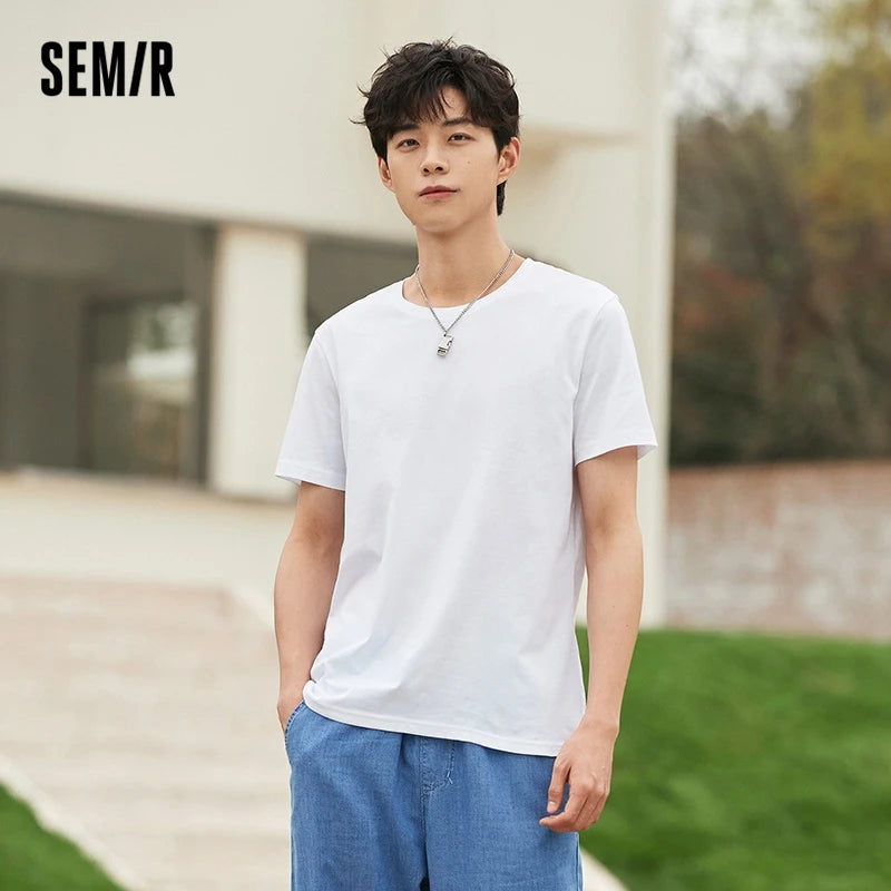 Short Sleeve Men T-Shirt Cotton