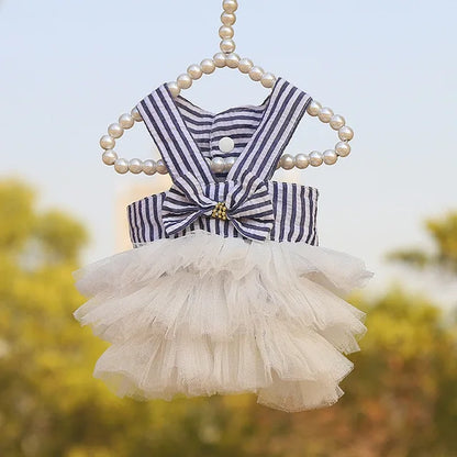 Dog Summer Dress Cat Lace Skirt Pet Clothing