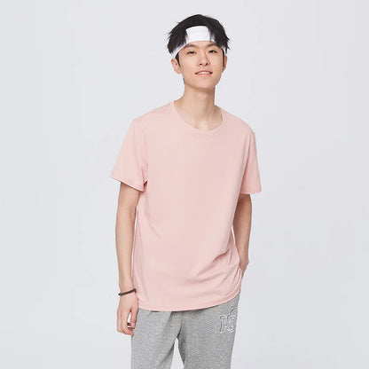 Short Sleeve Men T-Shirt Cotton
