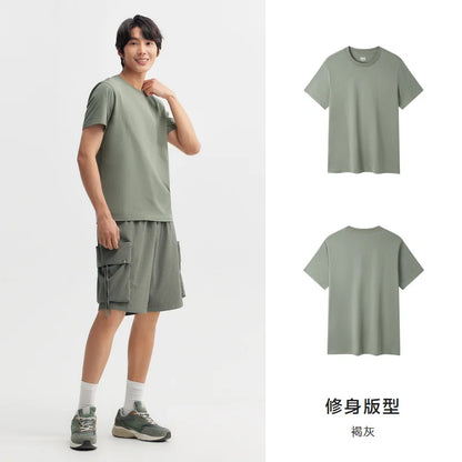 Short Sleeve Men T-Shirt Cotton