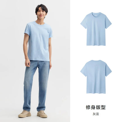 Short Sleeve Men T-Shirt Cotton