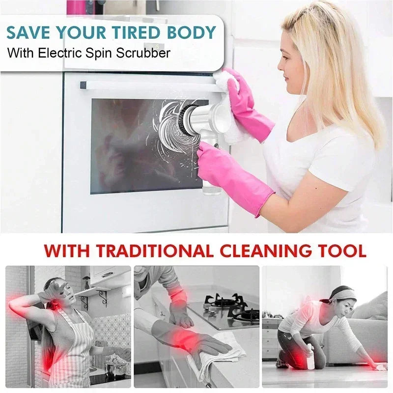 5 in1 Electric Spin Scrubber