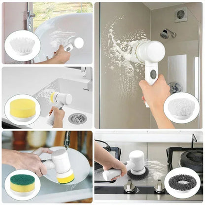 5 in1 Electric Spin Scrubber