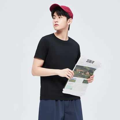 Short Sleeve Men T-Shirt Cotton