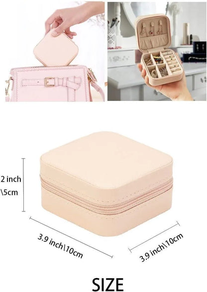 Travel Jewelry Box with Mirror