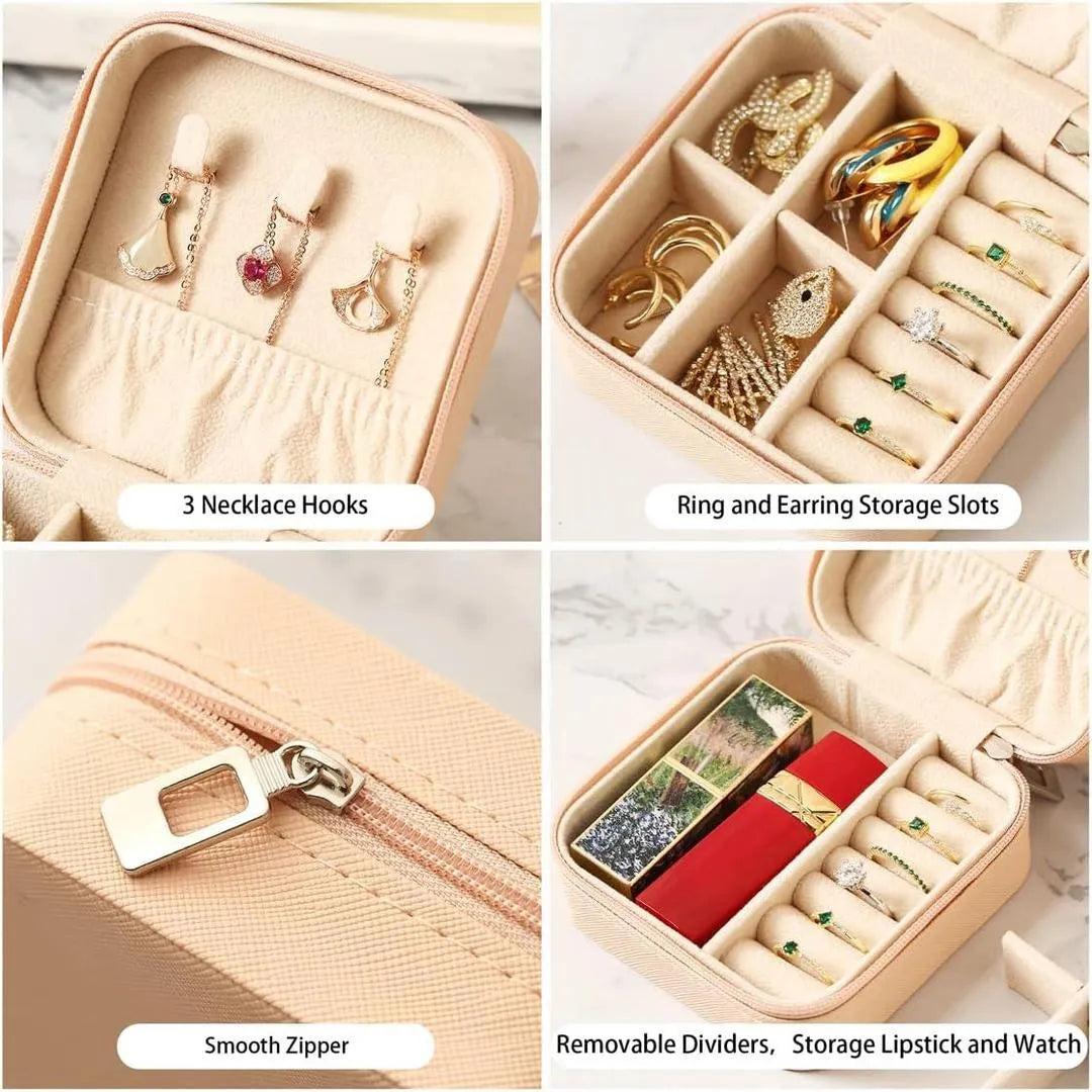 Travel Jewelry Box with Mirror